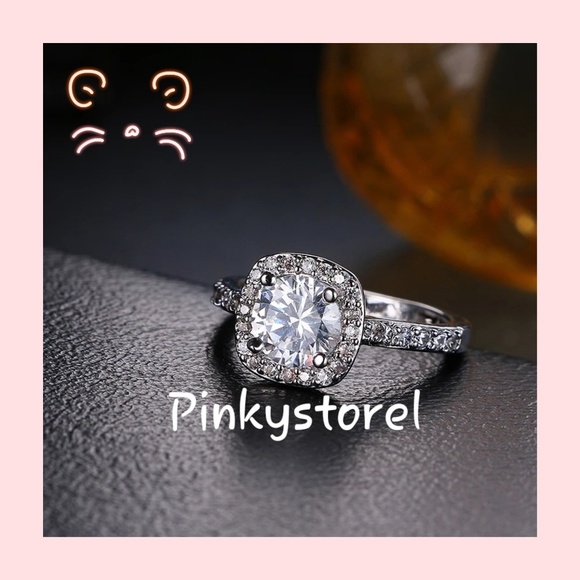 Jewelry Romantic White Gold Crystal Ring Poshmark